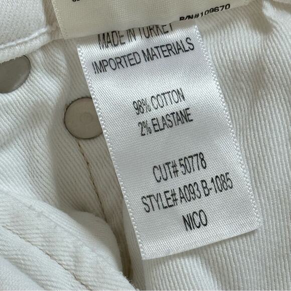 Agolde Nico White Ultra High Rise Slim Fit Button Fly Jeans Women’s Size 29 - Picture 12 of 13